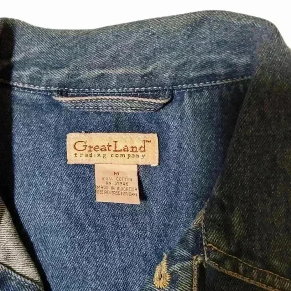 Great Land Denim Vest 90s - Picture 3 of 7